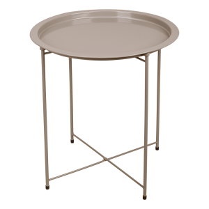 Stolik z tacą składany beżowy